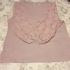 3/4 light purple color light weight sweater